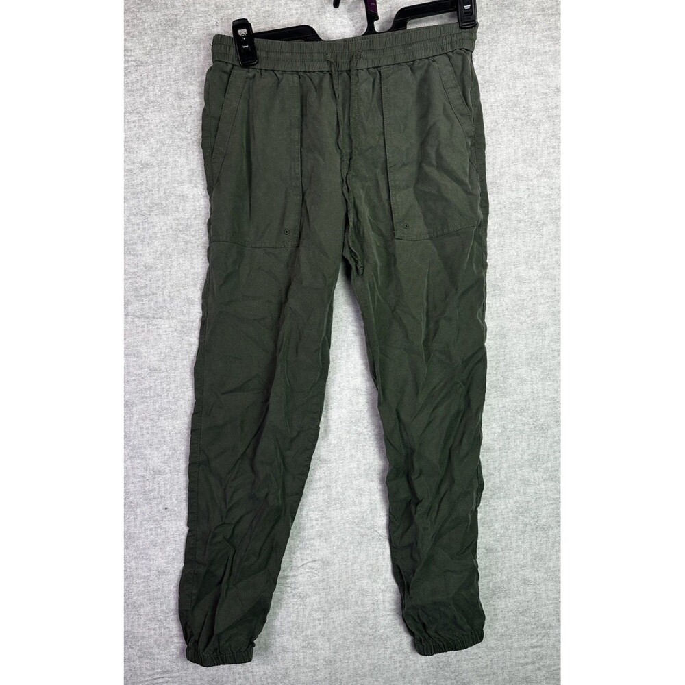 Gap Women's Size Sm TENCEL twill Green Utility Jogger Pants Mid-Rise Relaxed